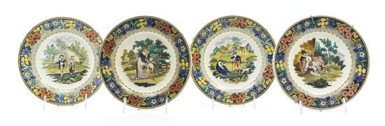  A Set of Four Creil Plates each 153544