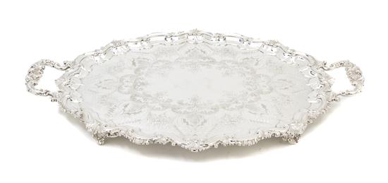 *An English Silverplate Serving Platter