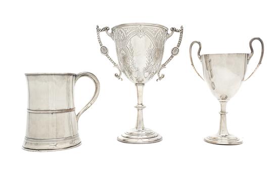 *Two English Silverplate Chalices