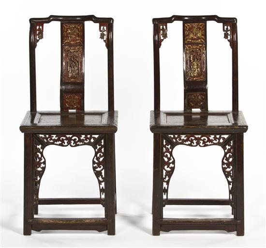 A Pair of Chinese Yoke Back Side 153599