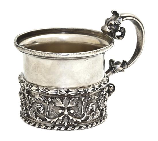 An American Sterling Silver Mug Bailey