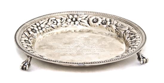 *An American Sterling Silver Salver