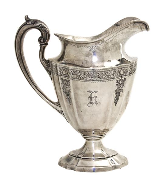 An American Sterling Silver Pitcher