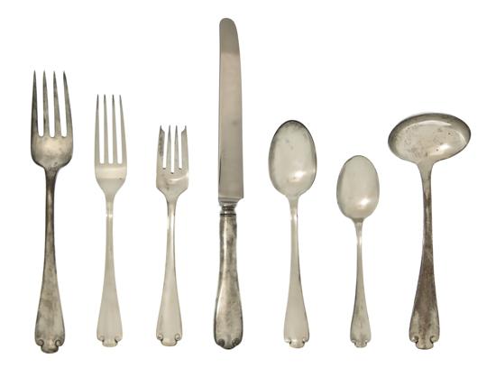 A Sterling Silver Flatware Service