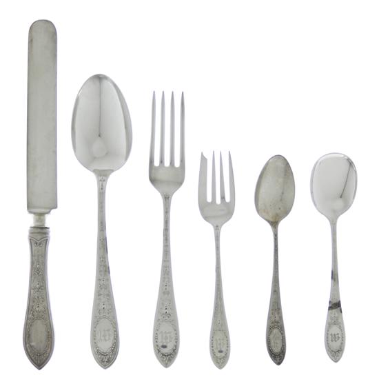 An American Sterling Silver Flatware