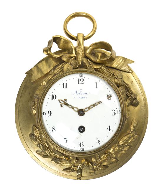 A French Gilt Bronze Wall Clock 150f7a