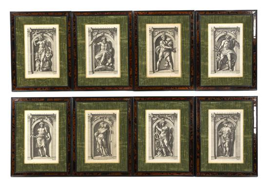 A Set of Eight Dutch Engravings