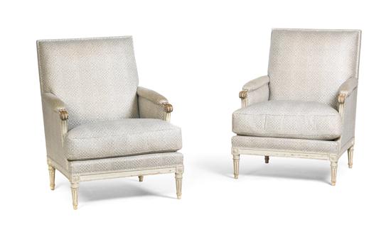 A Pair of Louis XVI Style Painted 150fa9