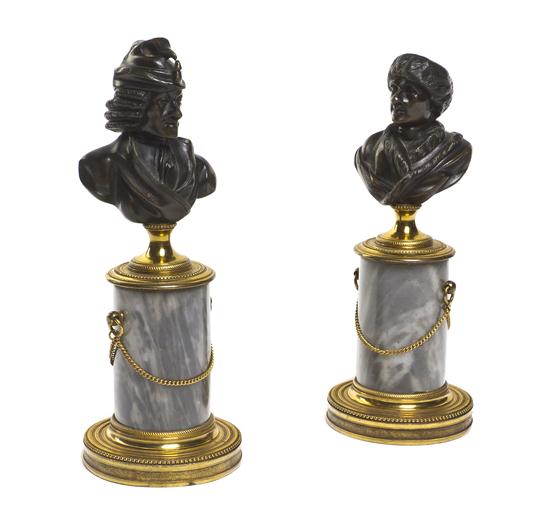 Two Continental Bronze Busts each 150fc0