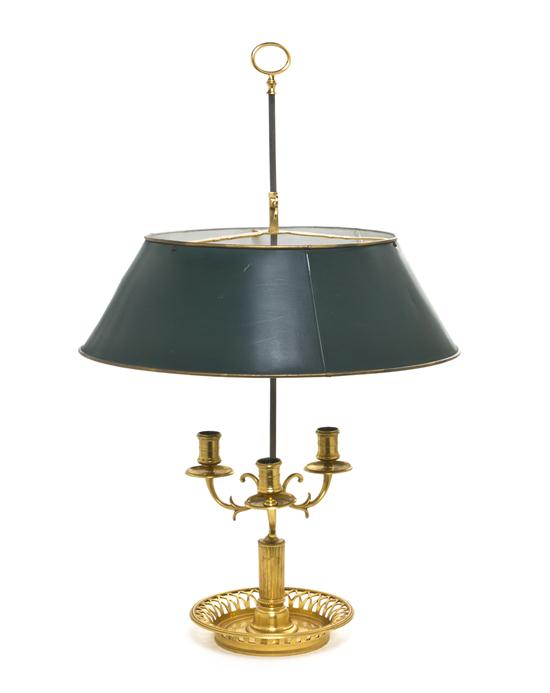 An Empire Style Gilt Bronze Three-Light