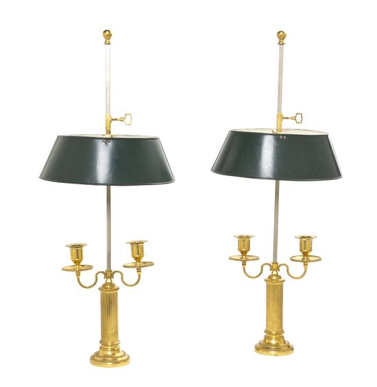 A Pair of Continental Gilt Metal