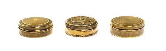 Two French Gilt Silver Boxes each