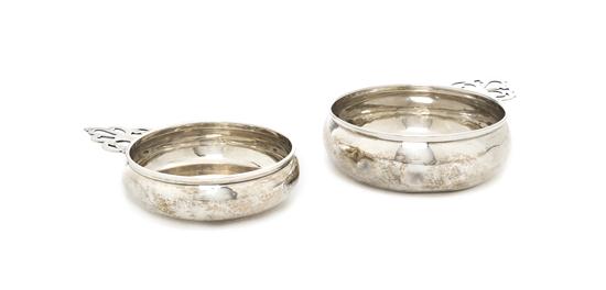 Two American Sterling Silver Porringers