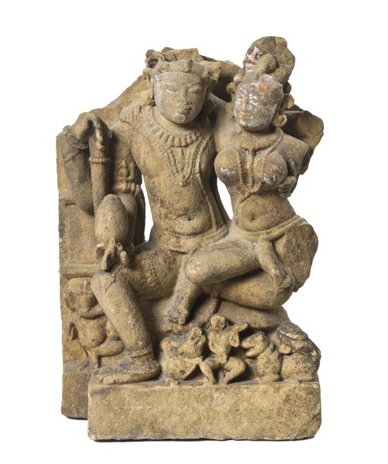 A Sandstone Stele Model of Shiva