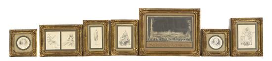 A Set of Seven Framed Prints comprising 151108