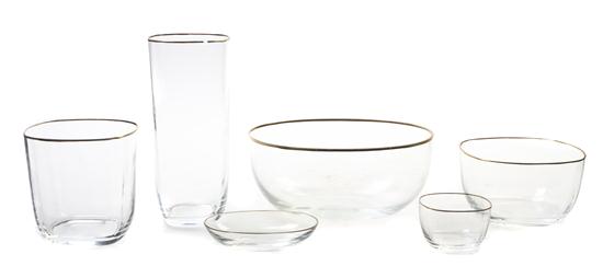 A Set of Italian Glass and Gilt 151116
