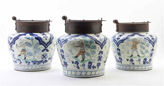 A Set of Six Mexican Ceramic Storage 151120