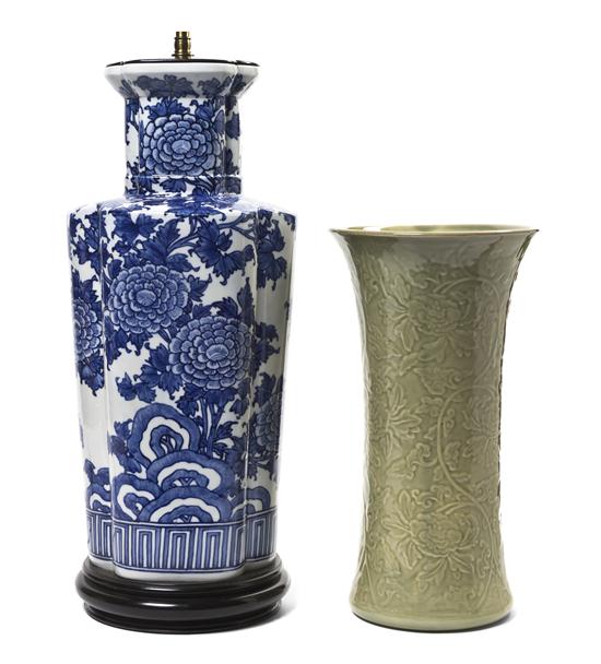 A Chinese Porcelain Vase of lobed