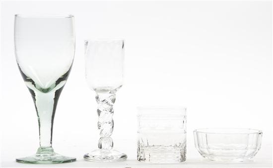 A Collection of Glass Stemware comprising