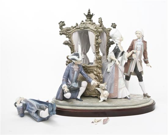 A Lladro Porcelain Figural Group 151186
