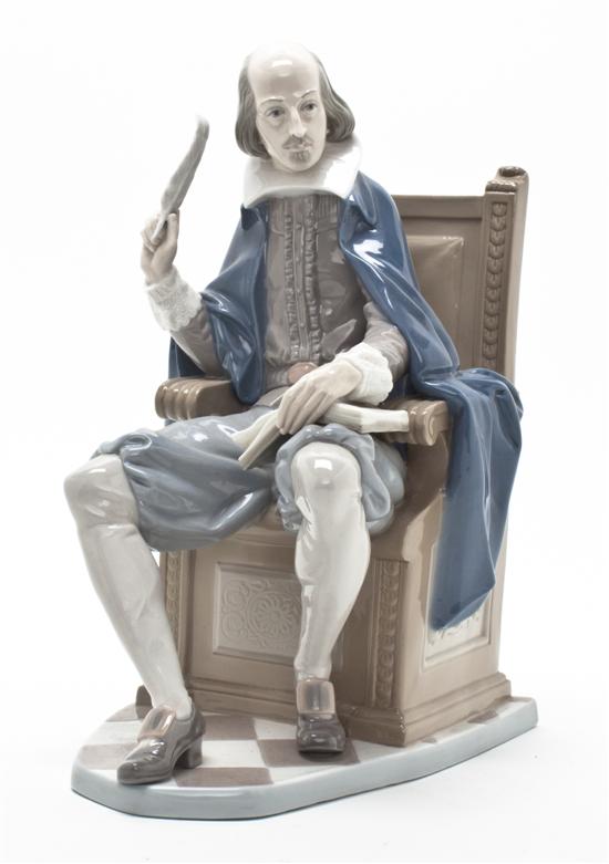A Lladro Porcelain Figure Shakespeare 1511a6