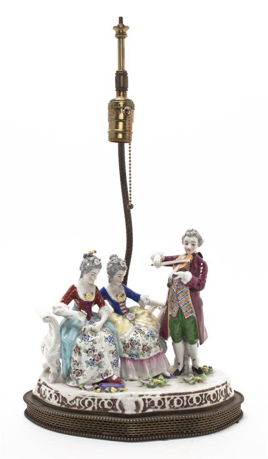 A Continental Porcelain Figural Group