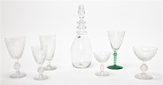 A Collection of Glass Stemware 1511f1