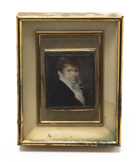 A Portrait Miniature on Ivory mounted