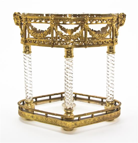 A Neoclassical Gilt Metal Epergne