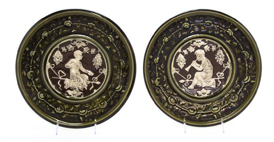 A Pair of Majolica Style Glazed 151240