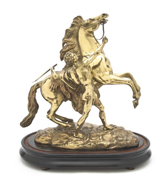 *A Gilt Bronze Figure of a Marley Horse