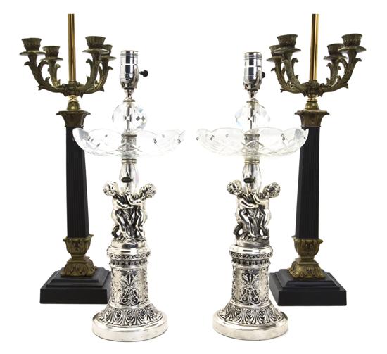  Two Pairs of Table Lamps comprising 151275