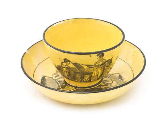 *A Criel Porcelain Cup and Saucer Set