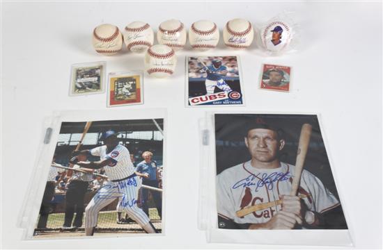 A Collection of Autographed Baseball 151299