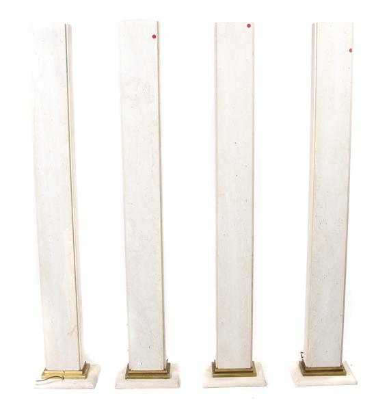  A Set of Four Travertine Marble 1512b5