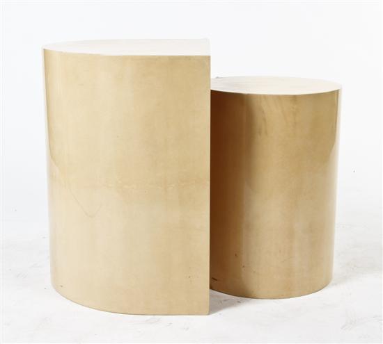 *A Two-Part Lacquered Side Table Aldo