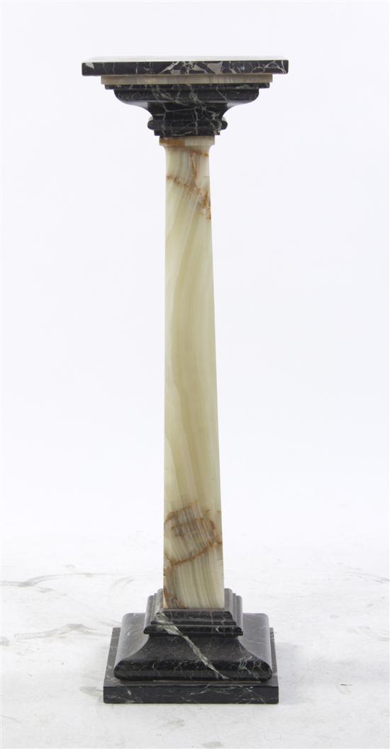 An Art Deco Style Onyx Pedestal 1512f9