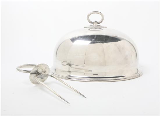 An English Silverplate Cloche of