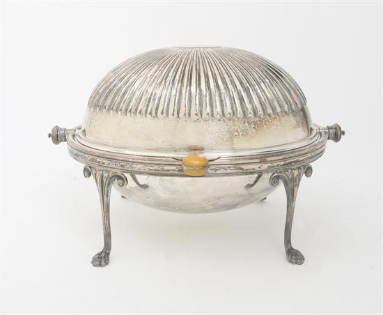  An English Silverplate Bacon Warmer 151316