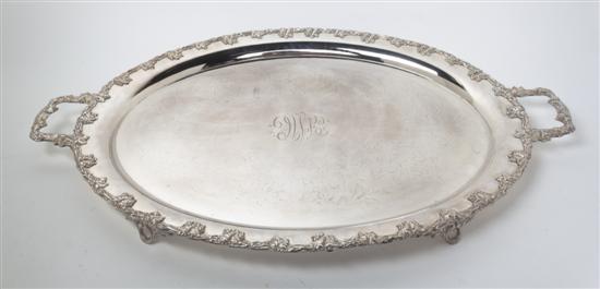 *A Group of Four Silverplate Trays