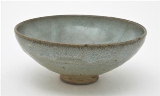 A Jun Ware Bubble Bowl of typical