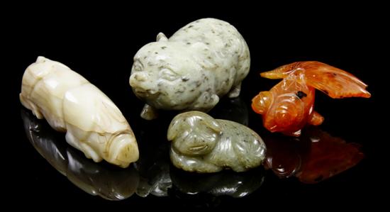 A Group of Four Chinese Hardstone 151358