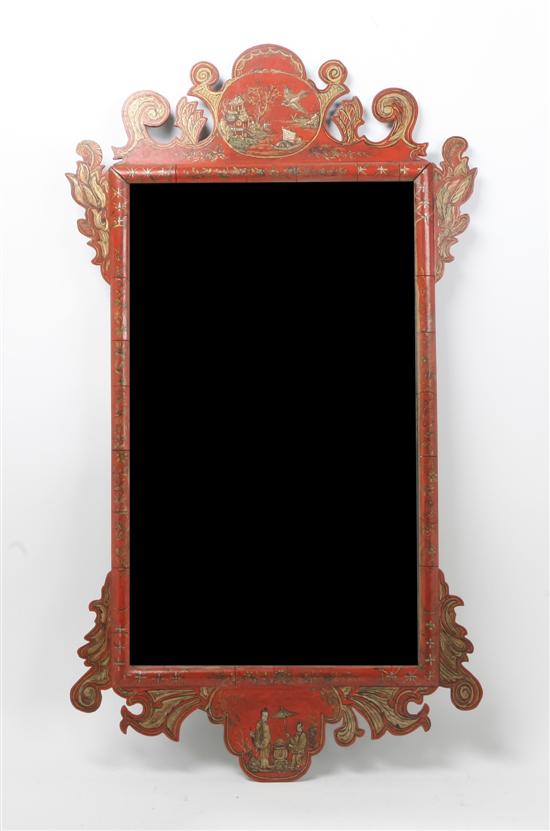  A Carved and Lacquered Mirror 151350