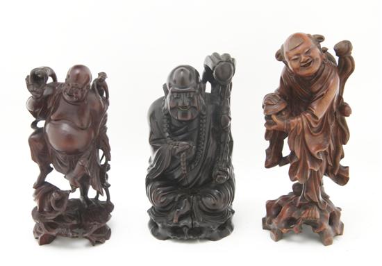 A Group of Three Chinese Carved 151362