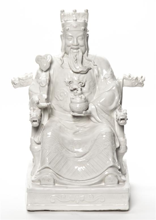 A Chinese Blanc-de-Chine Figure of a