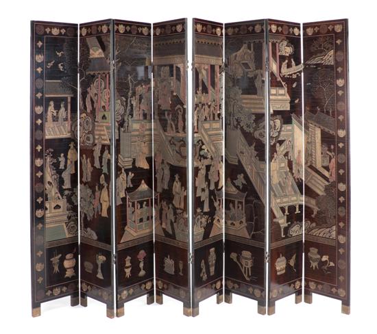 A Chinese Coromandel Eight Panel 15136e