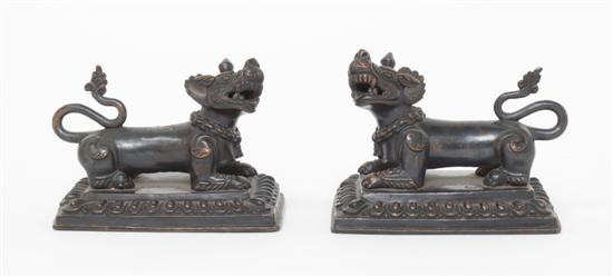 A Pair of Southeast Asian Bronze