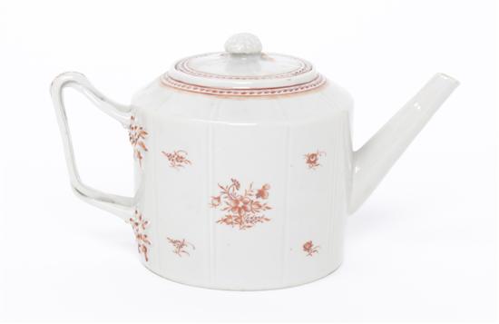 A Chinese Export Porcelain Teapot of