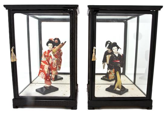  A Pair of Japanese Cloth Dolls 15139d
