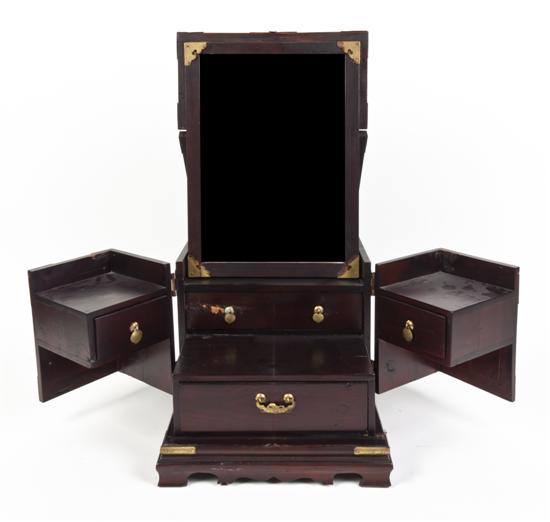 *A Chinese Dressing Box the hinged
